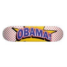 Obama! Caomic Halbtondruck Skateboard Deck