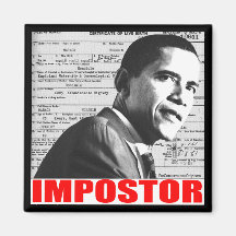 Obama der Schwindler Kühlschrankmagnet