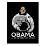 Obama für Präsidenten des Raumes Postkarte