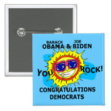 OBAMA-GEWINNE! ANSTECKNADELBUTTONS