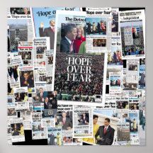 Obama: Hoffnung über Furcht Plakatdrucke