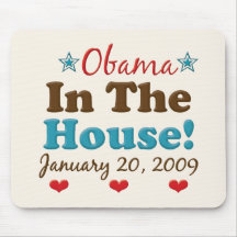 Obama im Haus Mousepad