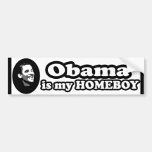 Obama ist mein Homeboy-Autoaufkleber: Obama-Aufkle