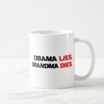 Obama-Lügen, Großmutter-Würfel Tee Tassen