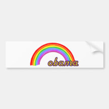 Obama-Regenbogen Auto Sticker