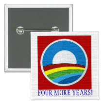 Obama-Regenbogen-Symbol 2012 Buttons