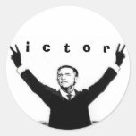 Obama-SIEG runde Aufkleber
