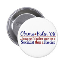 Obama-Sozialist Anstecknadelbuttons