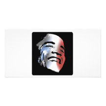 Obama StStripe 3black Bilderkarten