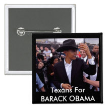 Obama Texas, Texans für BARACK OBAMA Anstecknadelbuttons