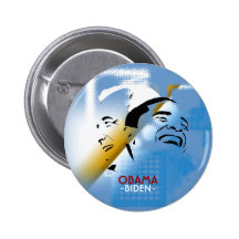 Obama und Biden Anstecknadel