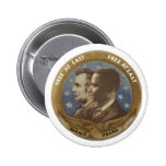 Obama und Lincoln Anstecknadelbutton