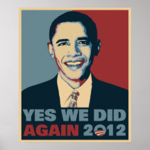 Obama wählte 2012 wieder poster