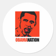 OBAMANATION/ANTI-OBAMA RUNDE AUFKLEBER