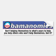 Obamanomics Autoaufkleber