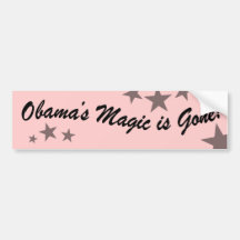 Obamas Magie wird gegangen Auto Sticker