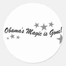 Obamas Magie wird gegangen Stickers