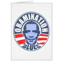 Obamination Blues Grußkarten