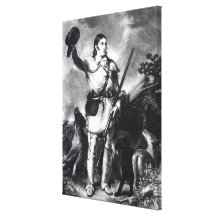 Oberst Davy Crockett Leinwand Drucke