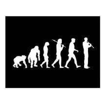 Oboe Evolution lustiges Oboist-Spaßgeschenk Postkarten