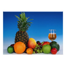 Obstvielfalt und Saft Individuelle Einladung