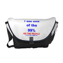Occupy Wall Street 99 Prozent Rickshaw-Bote B Kurier Tasche