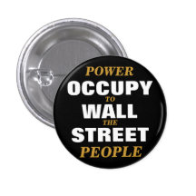 OCCUPY WALL STREET-POWER ZU DEN LEUTEN ANSTECKNADEL