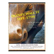 Occupy Wall Street-Vorlagen-Flyer Postkarten