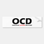 OCD - Besessene Conure Störung Autoaufkleber
