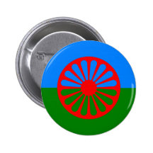 Offizielle Romany-Sinti und Romaflagge Buttons