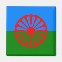 Offizielle Romany-Sinti und Romaflagge Magnets