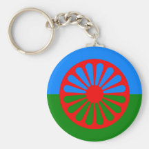 Offizielle Romany-Sinti und Romaflagge Schlüsselband