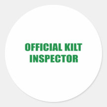 OFFIZIELLER KILT-INSPEKTOR STICKERS
