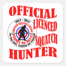 Offizieller squatch Jäger Sticker