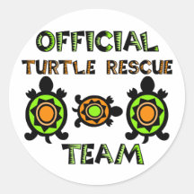 Offizielles Schildkröte-Rettungs-Team 1 Sticker