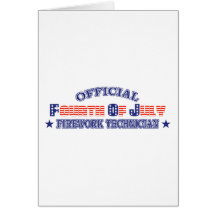Offizielles viertes/4. des Juli-Feuerwerk-Technike Karte