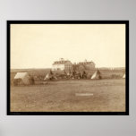 Oglala Schule u. indische Lager-Kiefer Ridge Sd 18 Posterdruck