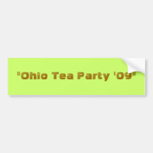 "Ohio-Tee-Party '09" Auto Sticker