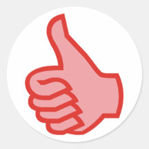 OK Daumen hoch thumbs up Aufkleber