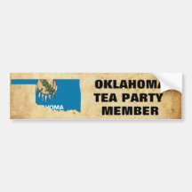 OKLAHOMA-TEE-PARTY AUTOAUFKLEBER