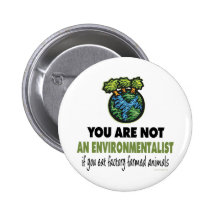 Ökologe = vegan, Vegetarier Button
