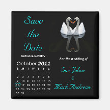 Oktober 2011 Save the Date, Wedding Mitteilung Magnete