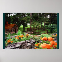 Oktober-Landschaft Plakate