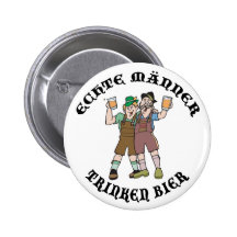 Oktoberfest ECHTE MÄNNER TRINKEN TOTENBAHRE Button