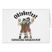 Oktoberfest EINFACH MAL GLÜCKLICH SEIN! Grußkarte