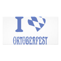 oktoberfest Ikone der Liebe des Blaus I Foto Karten Vorlage
