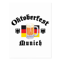 Oktoberfest München Geschenk Postkarte