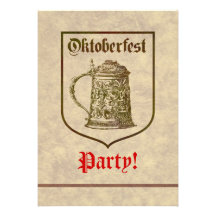 Oktoberfest Party Ankündigungskarten