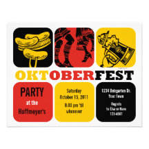 Oktoberfest Spaß-Party Einladung