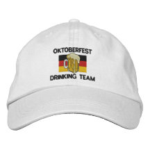 Oktoberfest trinkende Team gestickte Kappe Bestickte Baseballcaps